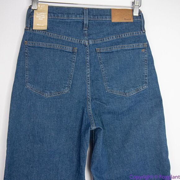 NEW Madewell The Perfect Vintage‎ Wide-Leg Jean in Fairdale Wash, 27 - Picture 8 of 15